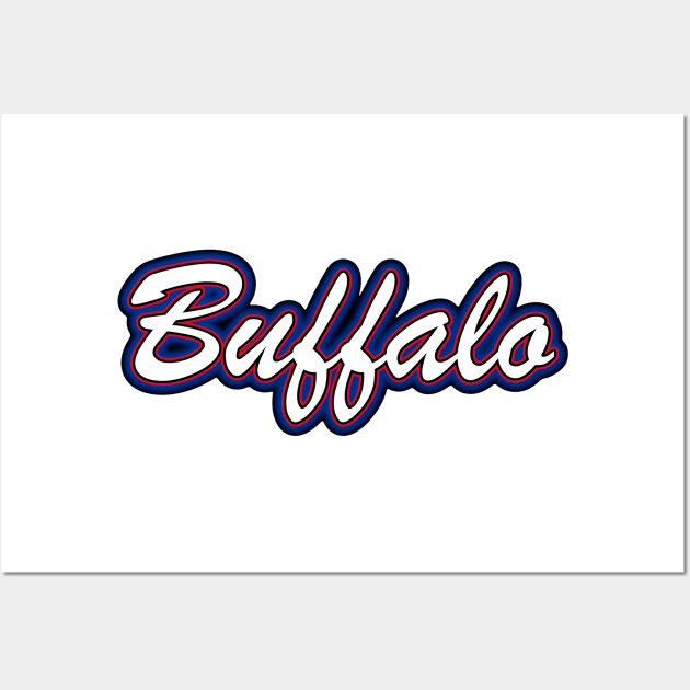 Football Fan of Buffalo Wall Art by gkillerb